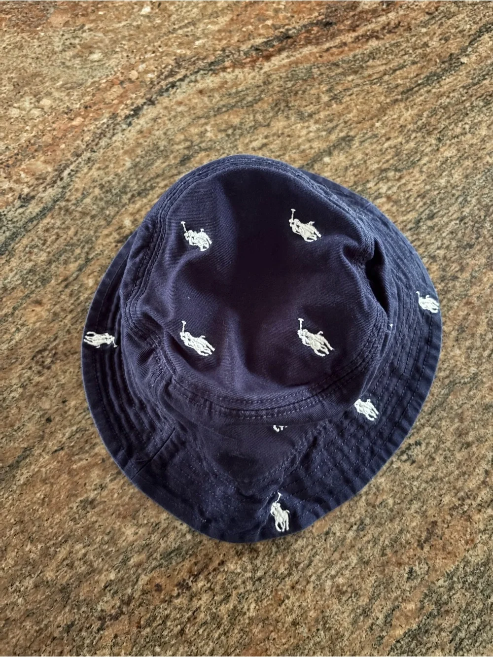 Polo Ralph Lauren Navy Blue Pony All Over Bucket Hat Baby/Toddler